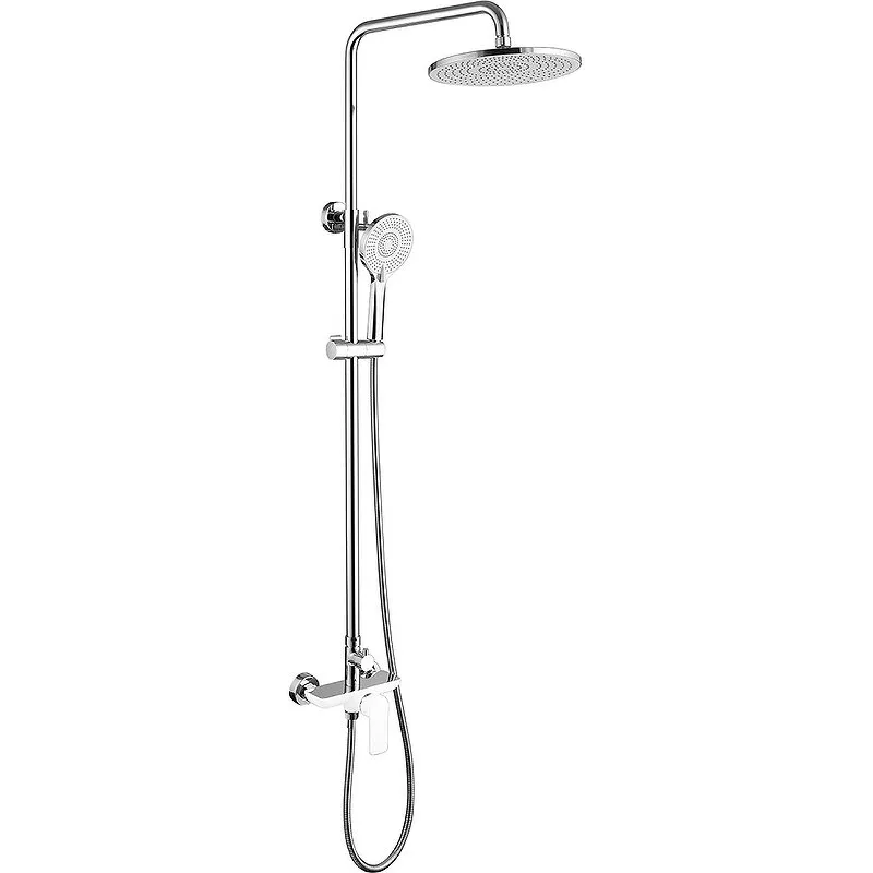 

Душевая стойка Abber Weiss Insel белый, хром (AF8020W)