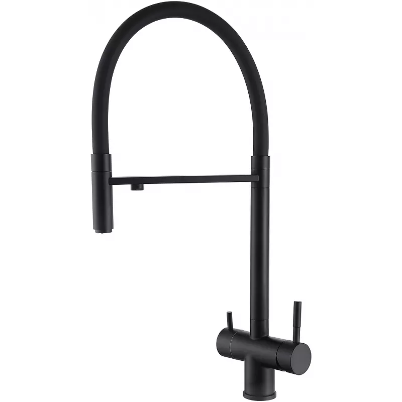 

Смеситель для кухни Abber Wasser Kreis AF81141B с гибким изливом, черный