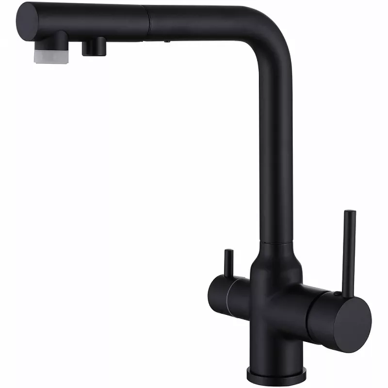 

Смеситель для кухни Abber Emotion AF8814B черный матовый