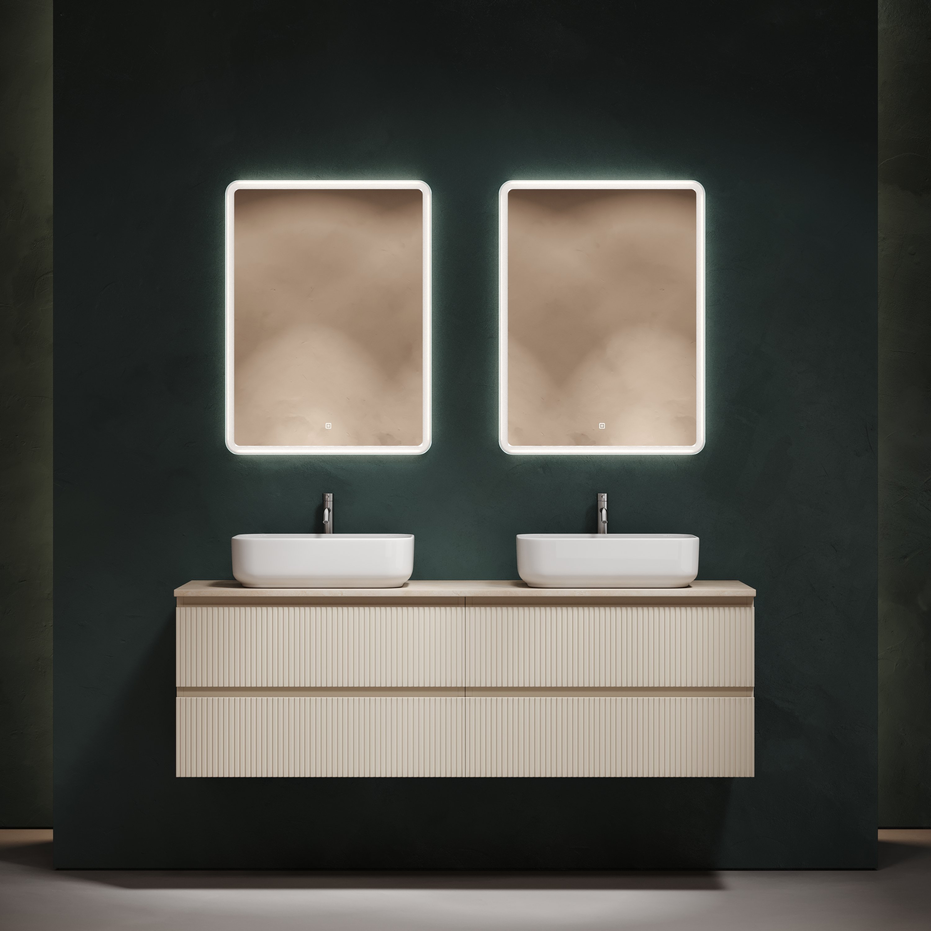 

Мебель для ванной комнаты Sancos Snob T 160 beige soft, столешница бежевая TT160A2X, раковина CN5043