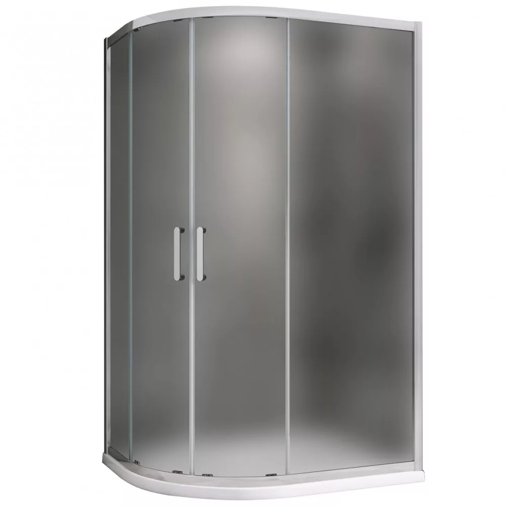  Santehnika Room Душевой уголок Abber Schwarzer Diamant AG01128M 120x80, профиль хром матовый, стекло матовое