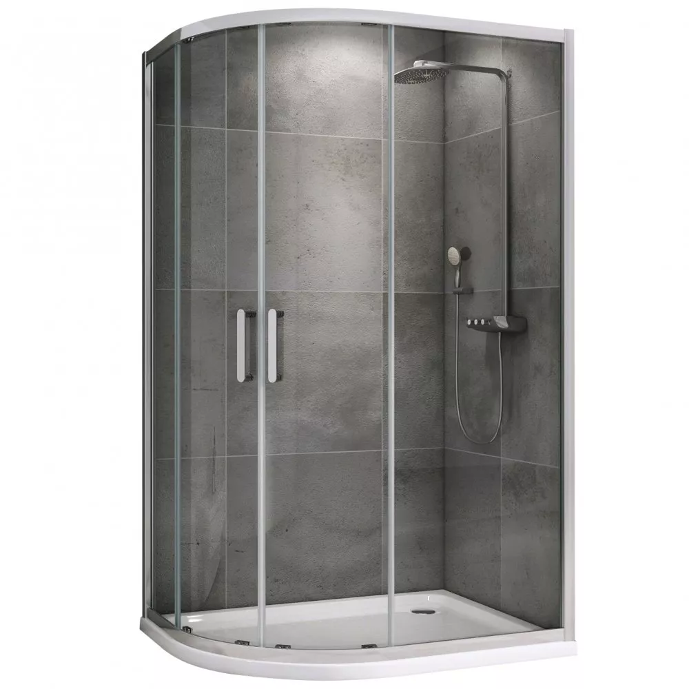 

Душевой уголок Abber Schwarzer Diamant AG01129 120x90, профиль хром, стекло прозрачное