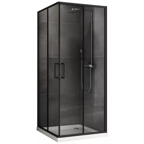 

Душевой уголок Abber Schwarzer Diamant AG02090B5 90x90, профиль черный, стекло прозрачное