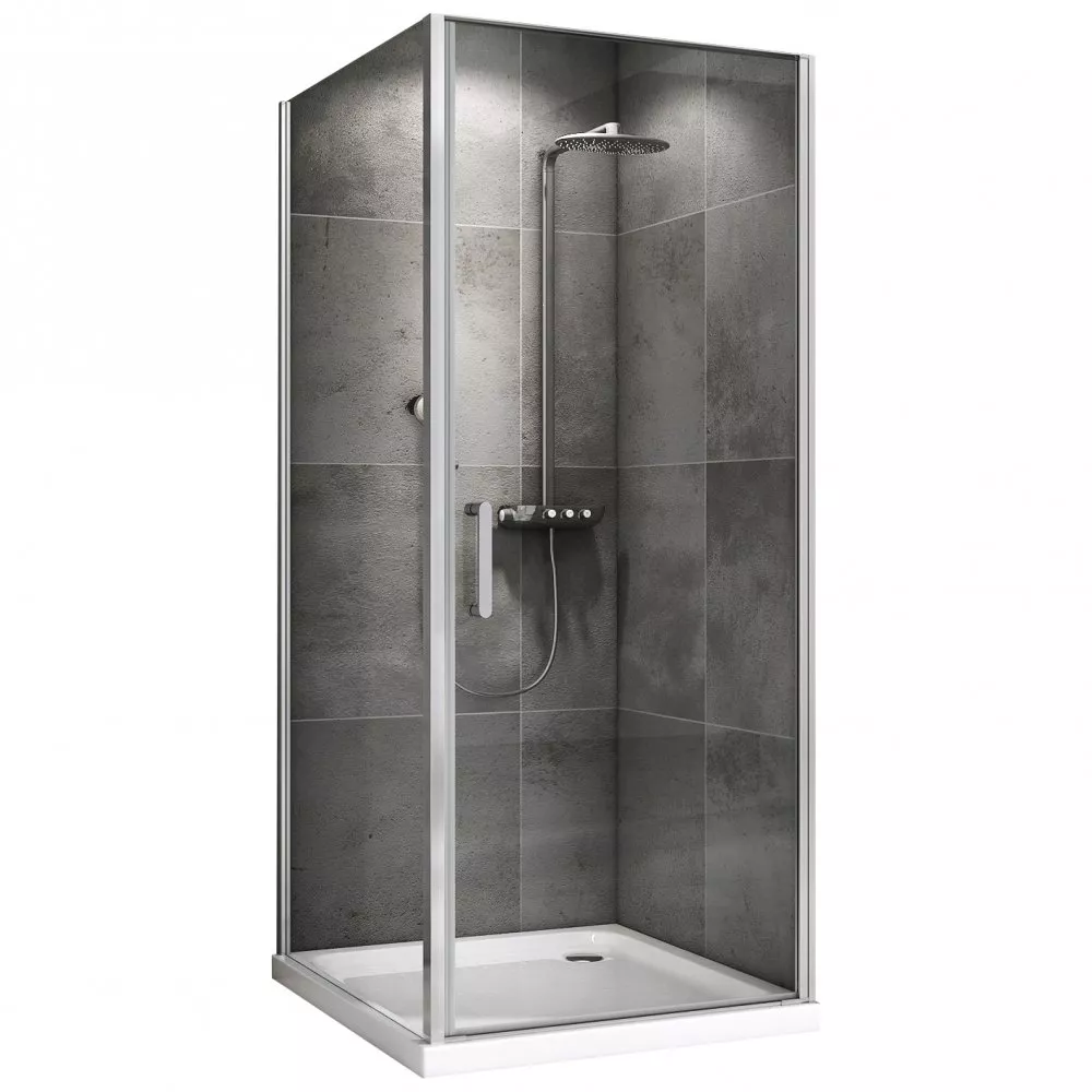 

Душевой уголок Abber Sonnenstrand 80х90 AG04080-S90 хром, стекло прозрачное