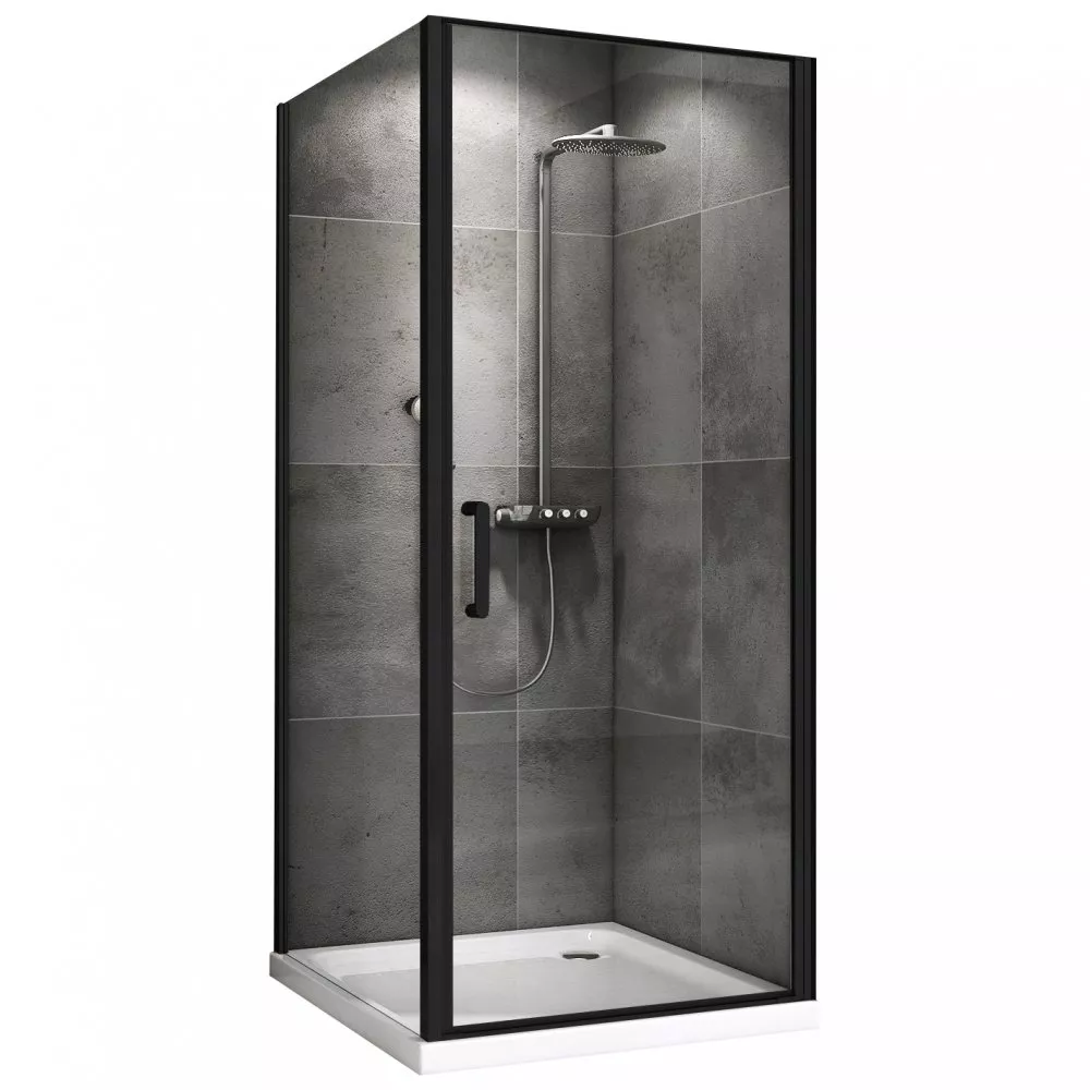 

Душевой уголок Abber Sonnenstrand 90x100 AG04090B-S100B черный, стекло прозрачное