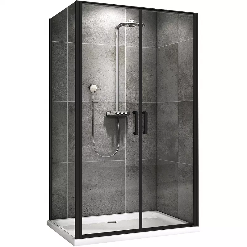 

Душевой уголок Abber Sonnenstrand AG04100BC-S85B 100x85, профиль черный, стекло прозрачное