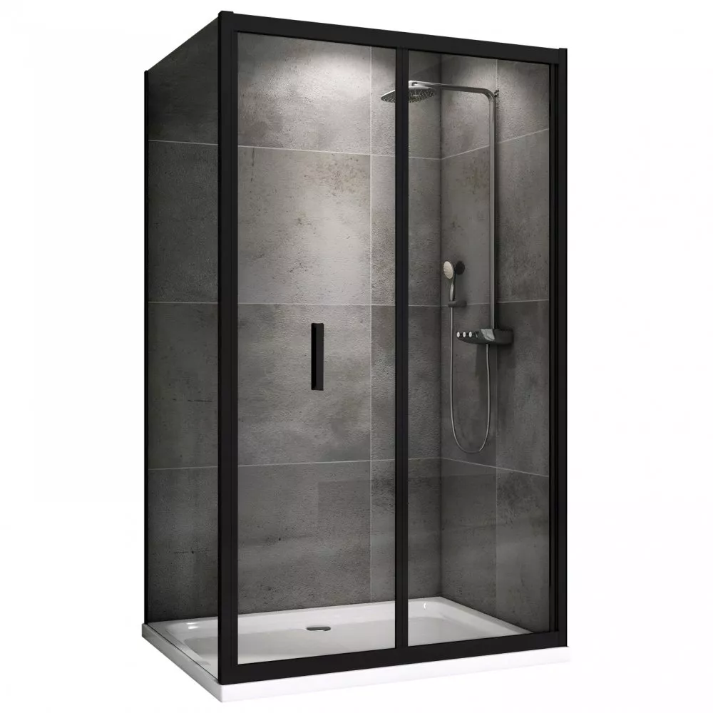 

Душевой уголок Abber Sonnenstrand 90x90 AG07090B-S90B черный, стекло прозрачное