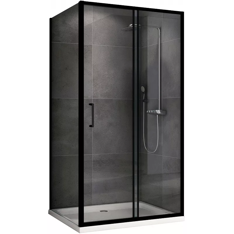 

Душевой уголок Abber Schwarzer Diamant 130х70 AG30130B5-S70B5 черный, стекло прозрачное