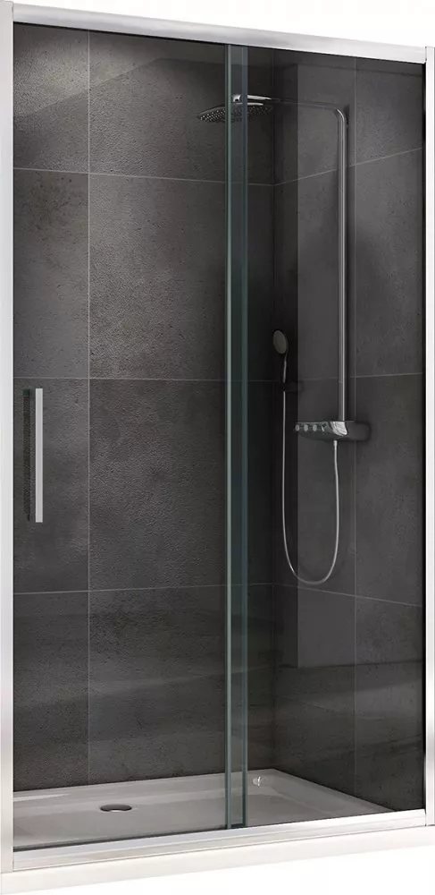 

Душевая дверь в нишу Abber Schwarzer Diamant AG30160H 160 см, профиль хром, стекло прозрачное