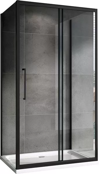 

Душевой уголок Abber Schwarzer Diamant AG30170BH-S80B-S80B 170x80, профиль черный, стекло прозрачное