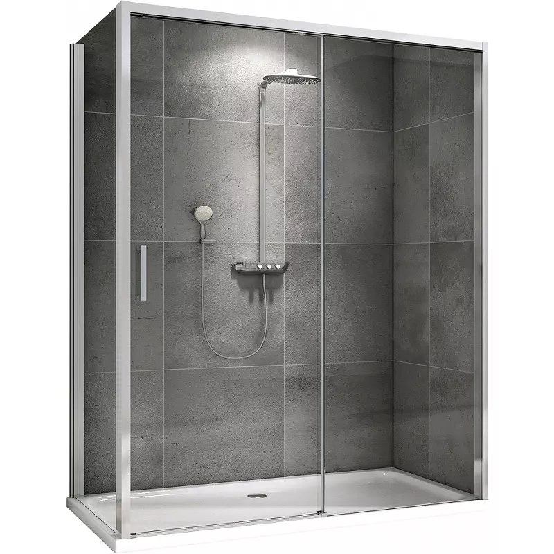 

Душевой уголок Abber Komfort AG93140-S102 140x100, профиль хром, стекло прозрачное