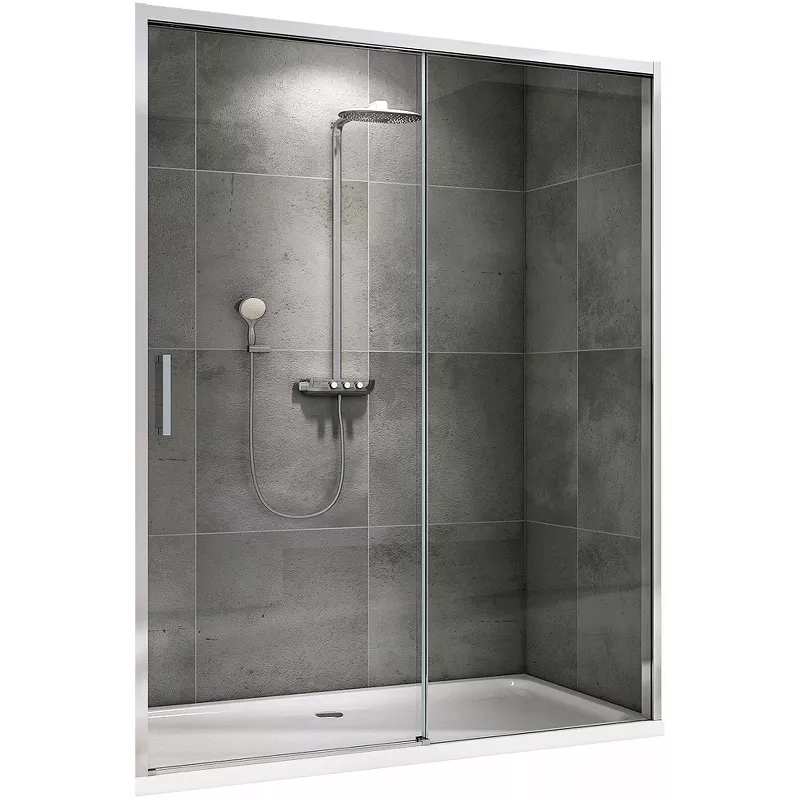

Душевая дверь Abber Komfort 150 AG93150 хром, стекло прозрачное