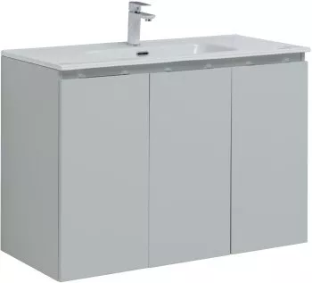 

Компл.2 - Тумба Алвита new 100 подвесная 3 дв.цв.серый (277532)