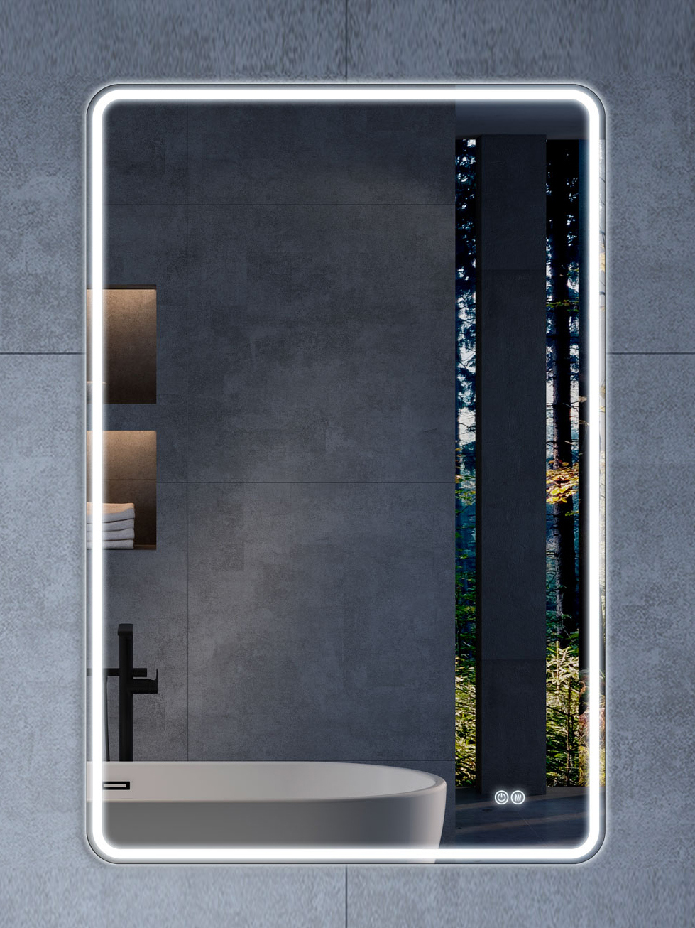 Зеркало Vincea VLM-3VC700-2 70x80 с подсветкой и антизапотевателем 13530₽