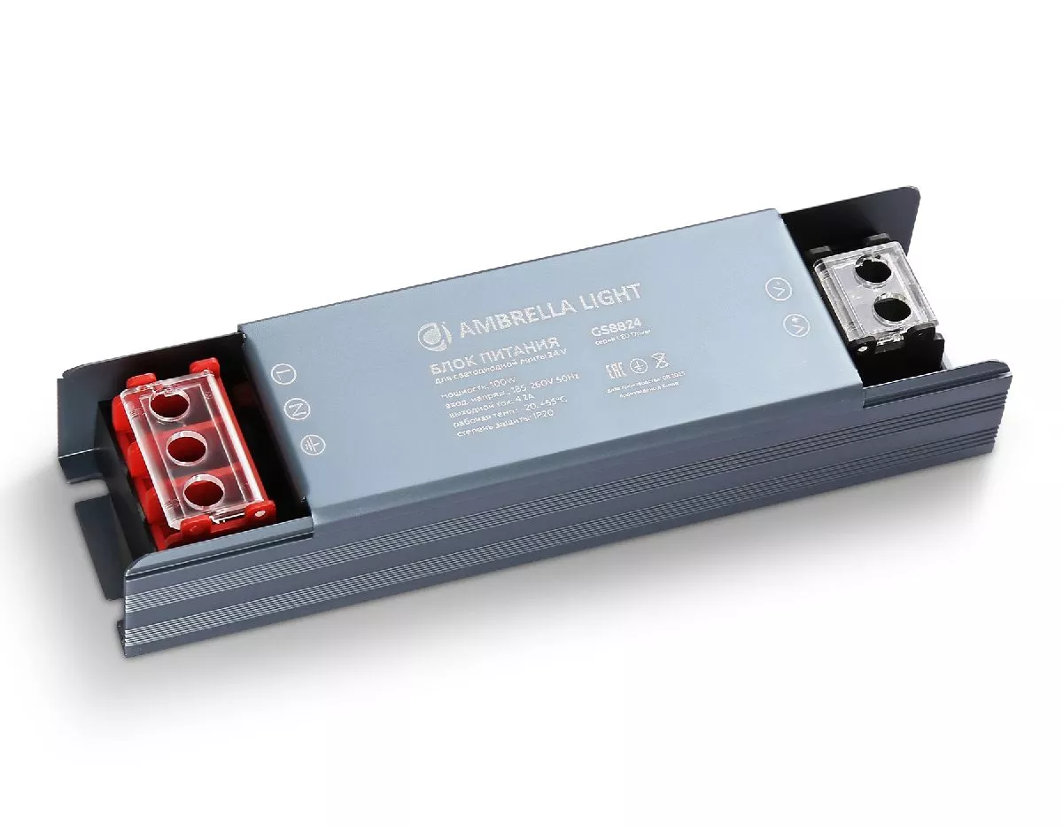 

Блок питания Ambrella Light LED Driver 24V 100Вт AC185-260 4.2A IP20 GS8824