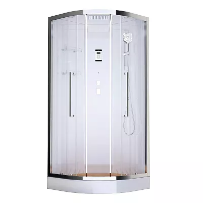

Душевая кабина Acquazzone Alexandra 100х100 с паром хром