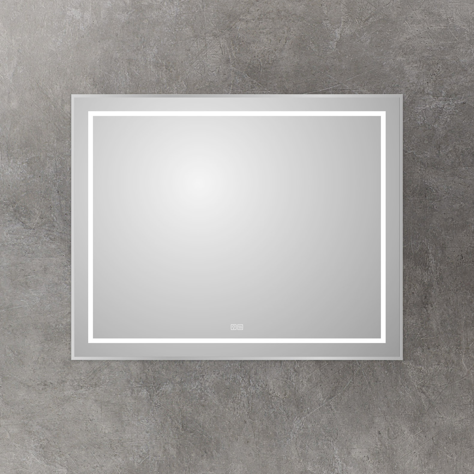 

Зеркало BelBagno Kraft 80x100 с подсветкой, с подогревом, сатин