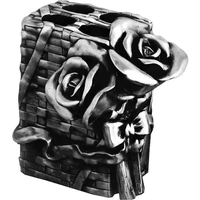 

Стакан для зубных щеток Art&Max Rose AM-B-0091B-T серебро