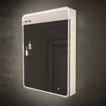 Зеркало-шкаф Art Max Verona R 60х80 белое с LED-подсветкой 6000К 15201₽