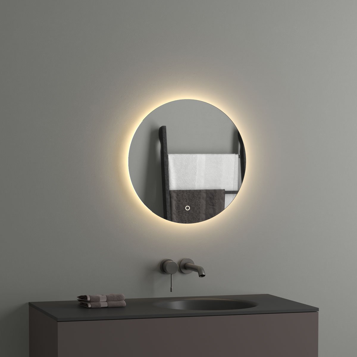 

Зеркало круглое Evoform Ledshine BY 2652 50x50