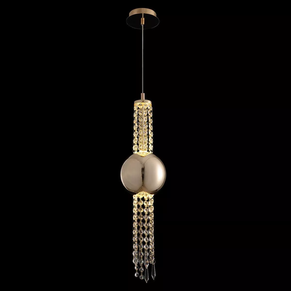 

Подвесной светодиодный светильник Crystal Lux Navajo SP3W Led Gold