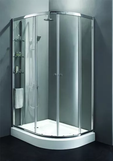   Santehnika Room Душевой уголок Cezares Anima 120х100 хром стекло прозрачное