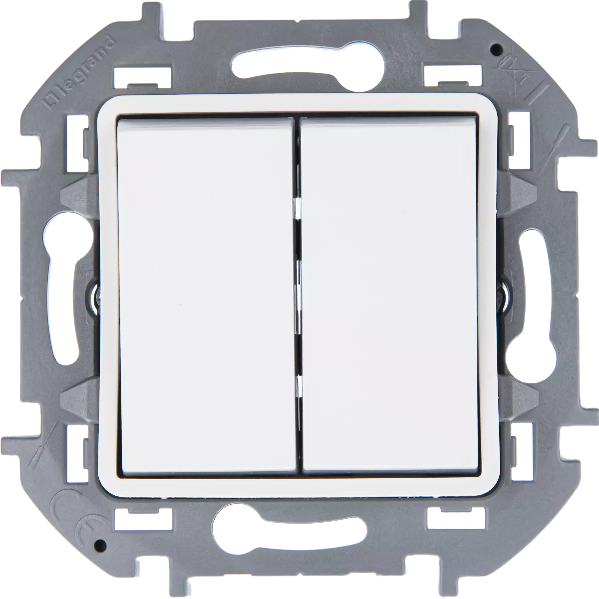 

Переключатель двухклавишный Legrand Inspiria 673665