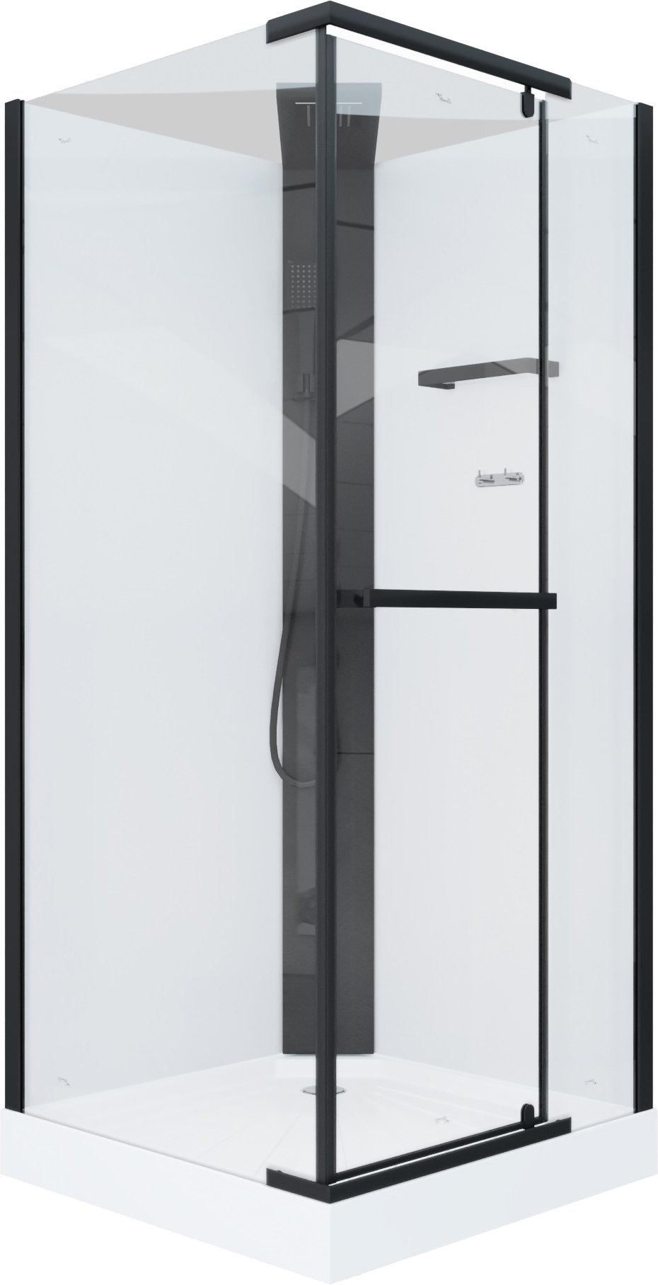 

Душевая кабина Ceruttispa Mimi MiMi90B 90x90, профиль черный