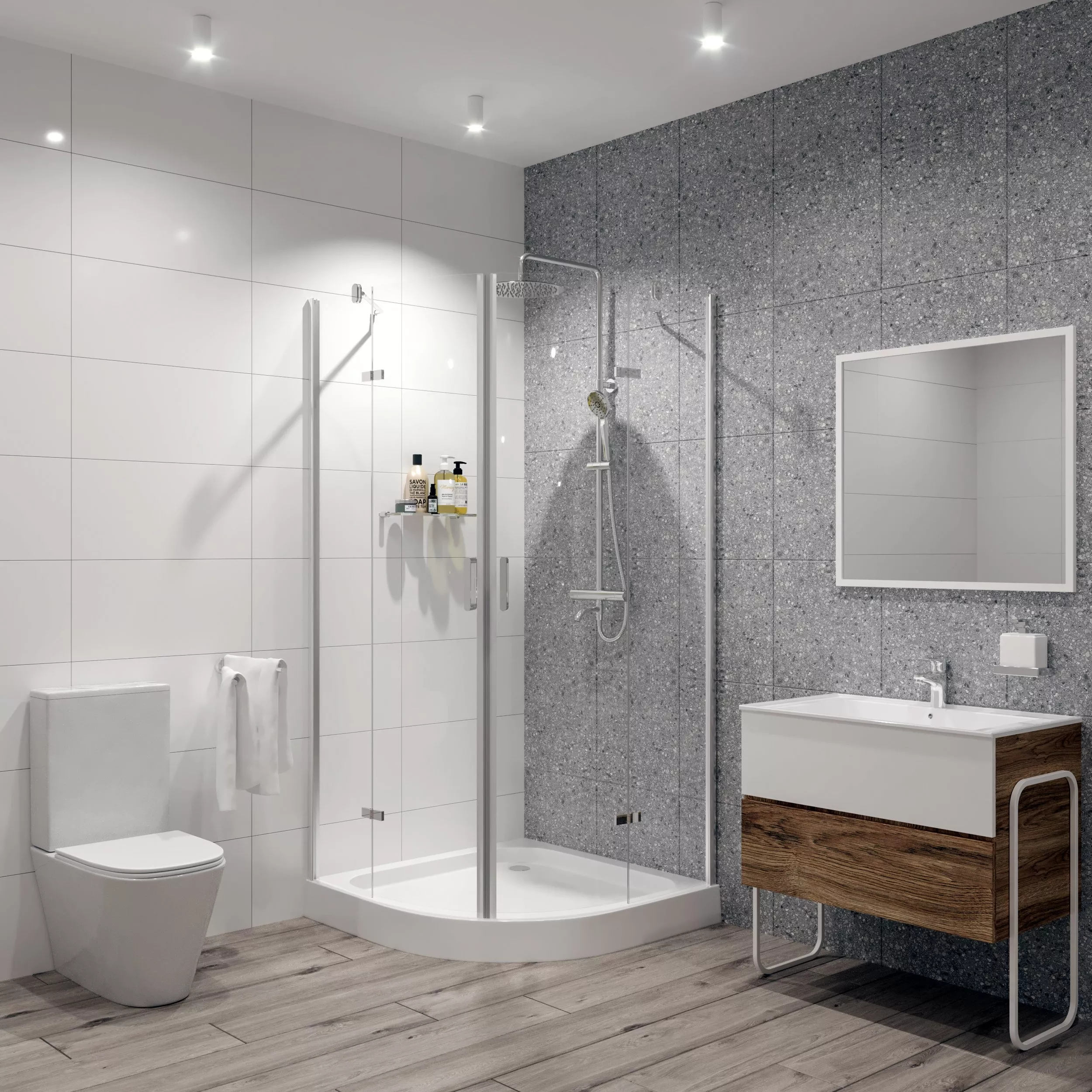 

Душевой уголок Niagara Nova NG-6615-08 90x90, четверть круга