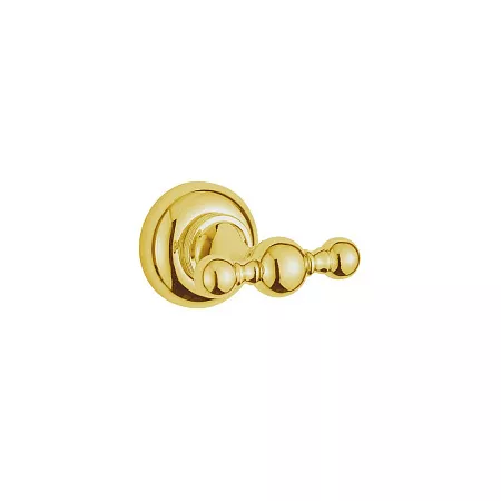 Крючок двойной Cezares Aphrodite золото с кристаллом Swarovski APHRODITE-DHK2-03/24-Sw - фото 1