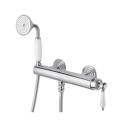 

Смеситель для душа Cezares Aphrodite хром с белыми ручками