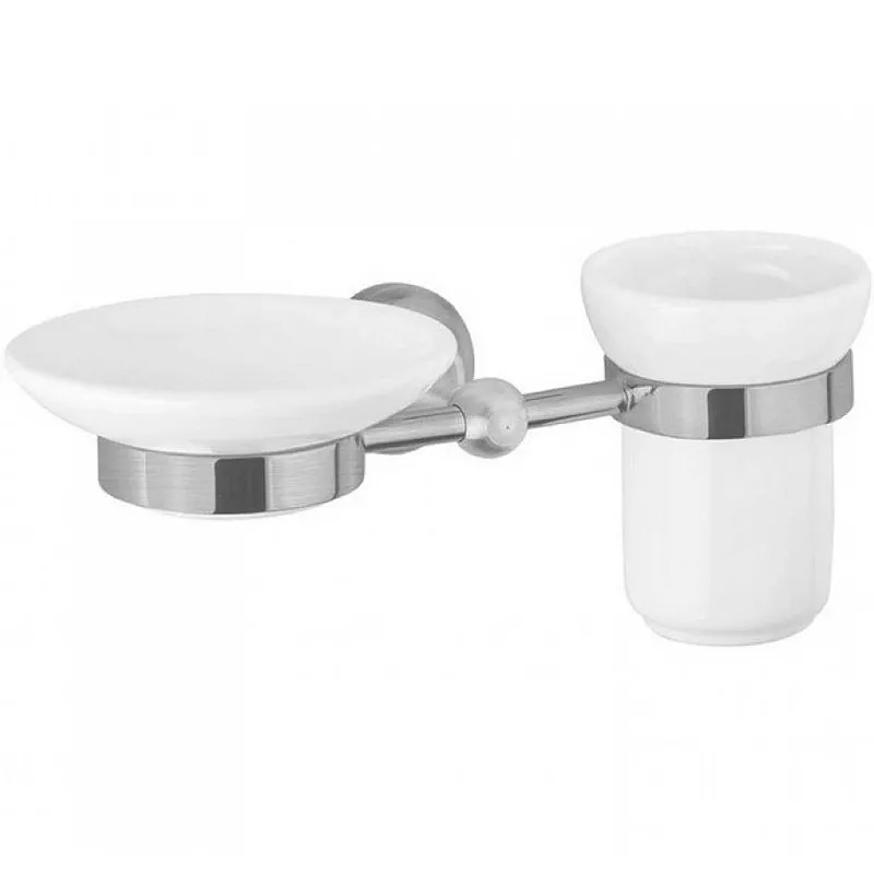 

Стакан для зубных щеток с мыльницей Cezares Aphrodite хром