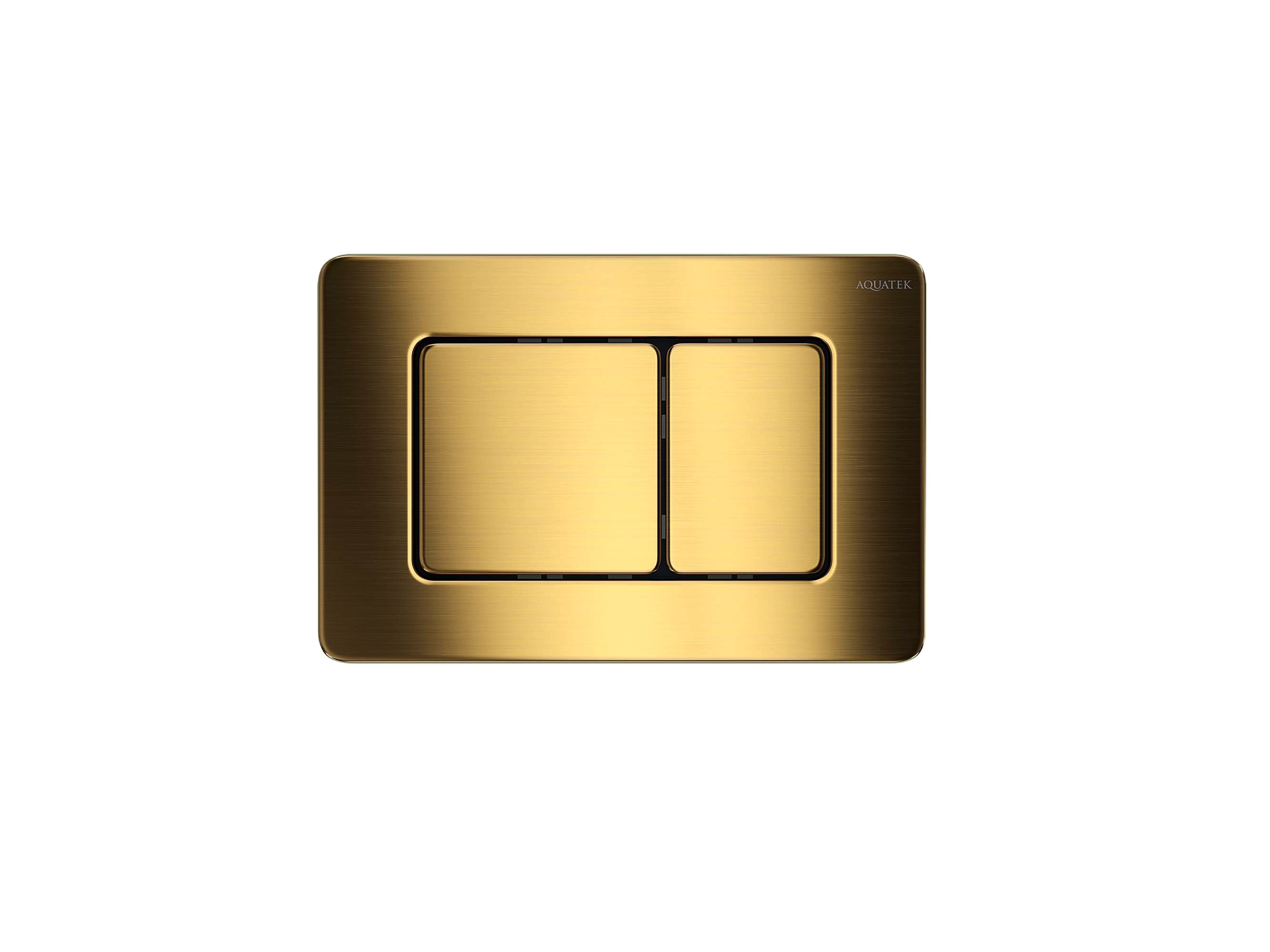 

Кнопка смыва AQUATEK KDI-0000041 титановое золото матовое