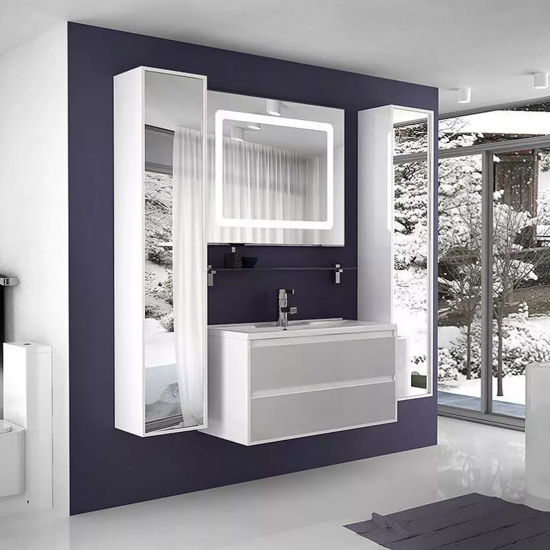 

Комплект мебели Aquaton Римини 100 белый