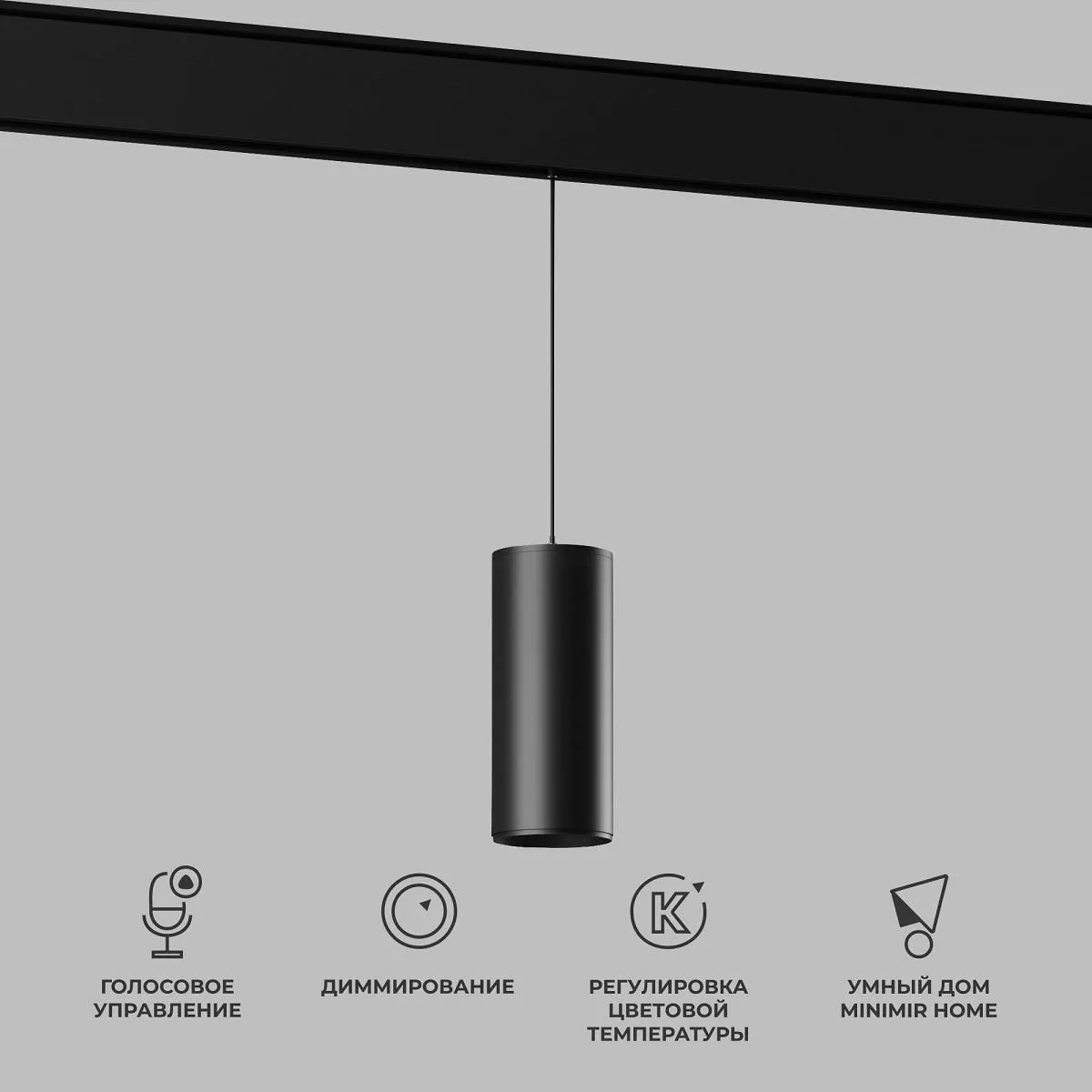 

Подвесной трековый светодиодный светильник Elektrostandard Slim Magnetic Dim Amend 85073/01 черный a063534