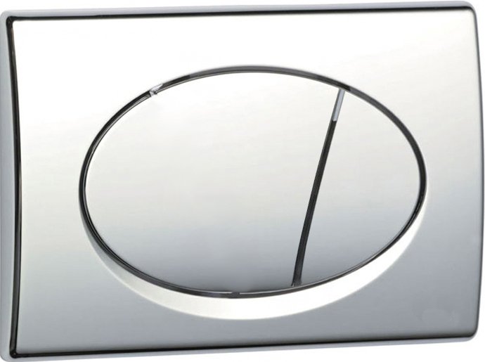 Кнопка смыва AlcaPlast хром (M71), кнопка смыва, пластик  - купить со скидкой