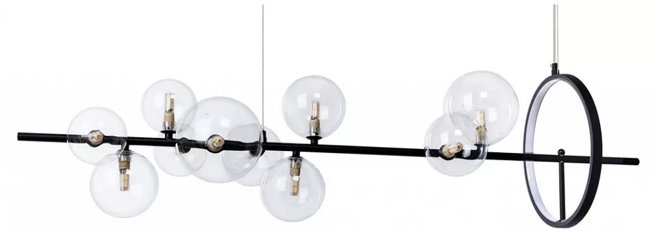

Подвесная светодиодная люстра Arte Lamp Saturn A7790SP-50BK