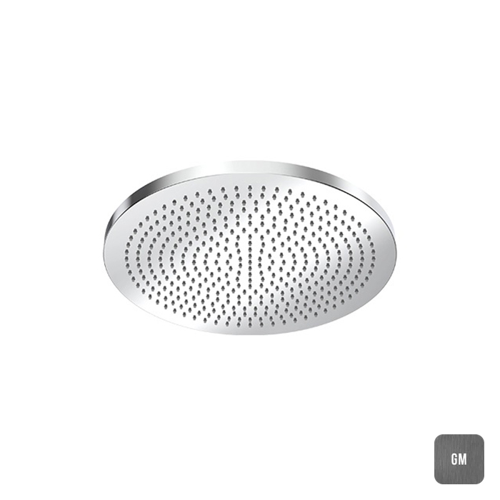 ALMAR Velvet rain Верхний душ круглый 301 мм из латуни без держателя 1 режим Velvet rain цвет PVD Gun Metal GM 82650₽