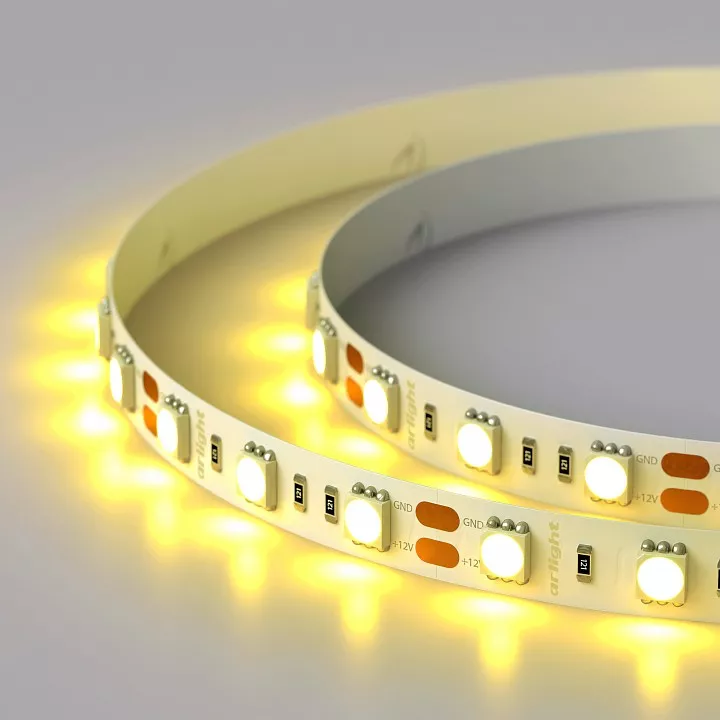

Светодиодная лента Arlight 14,4W/m 60LED/m 5060SMD желтый 5M 012342(2)