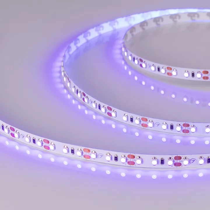 

Светодиодная лента Arlight 9,6W/m 120LED/m 2835SMD ультрафиолет 5M 012812(2)