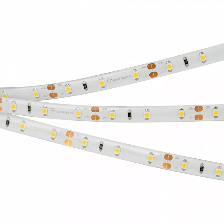

Светодиодная влагозащищенная лента Arlight 4,8W/m 60LED/m 2835SMD холодный белый 5M 014627(2)
