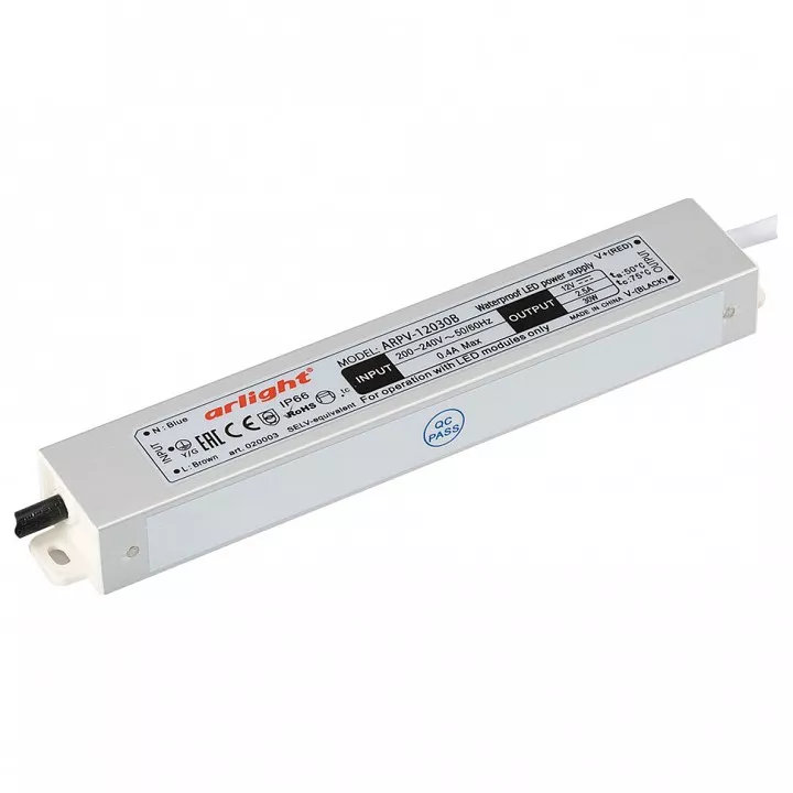 

Блок питания Arlight ARPV-12030-B 12V 30W IP67 2,5A 020003