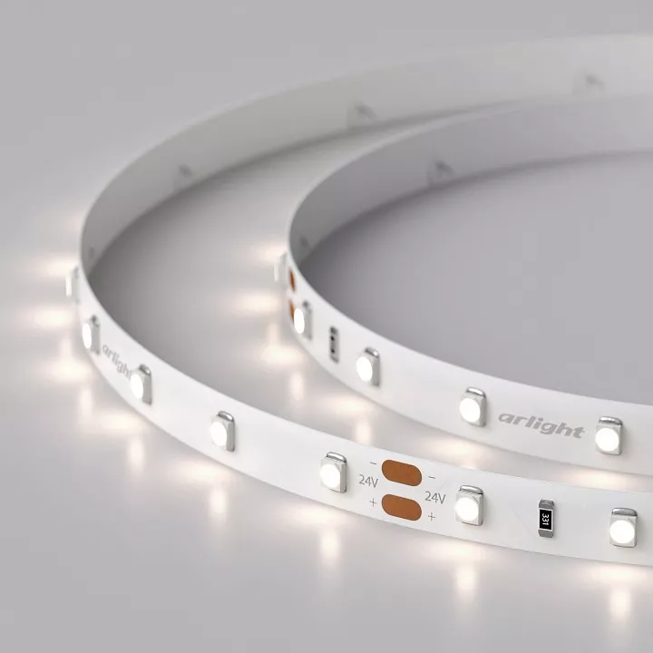 

Светодиодная лента Arlight 4,8W/m 60LED/m 2835SMD дневной белый 5M 021412(2)