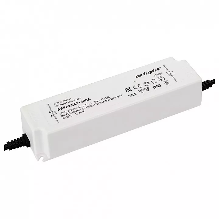 

Драйвер Arlight ARPJ-KE421400A 27-42V 60W IP65 1,4A 021904