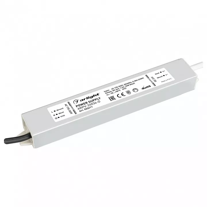 

Блок питания Arlight ARPV-36D 24V 36W IP67 1,5A 022411