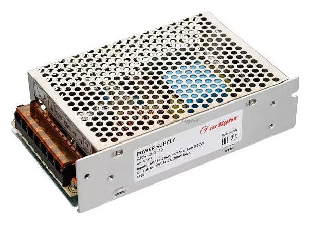 

Блок питания Arlight ARS-200-12 12V 200W IP20 16.7A 023610