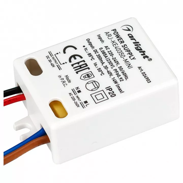 

Драйвер Arlight ARJ-KE40350-Mini 30-40V 14W IP20 0,35A 024903