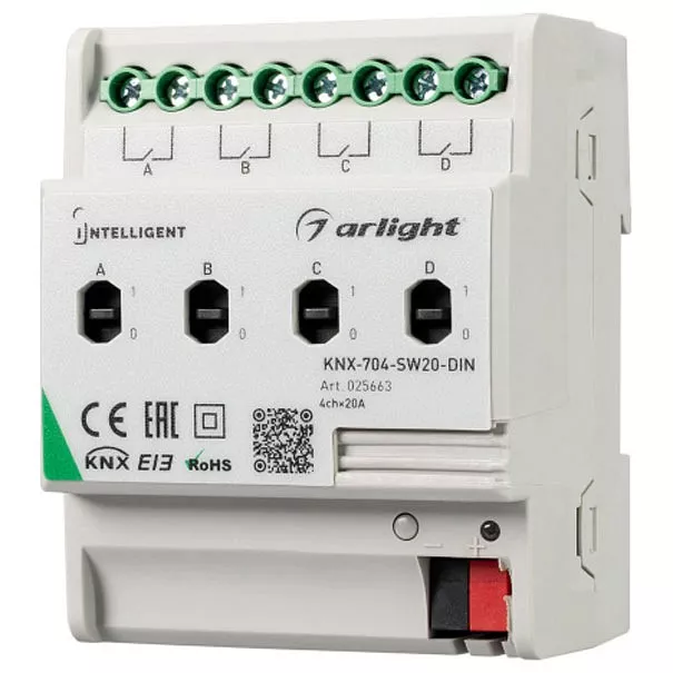 

Релейный модуль Arlight KNX-704-SW20-DIN 025663