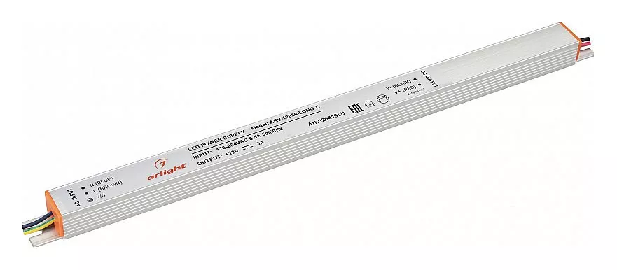 

Блок питания Arlight ARV-12036-Long-D 12V 36W IP20 3A 026419(1)