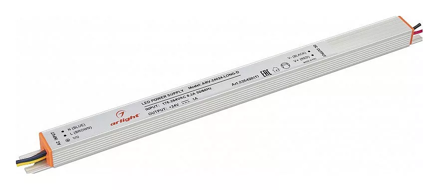 

Блок питания Arlight ARV-24024-Long-D 24V 24W IP20 1A 026420(1)
